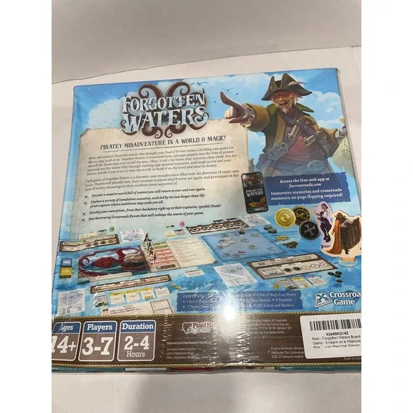 NEW - Forgotten Waters Board Game - Damaged Box